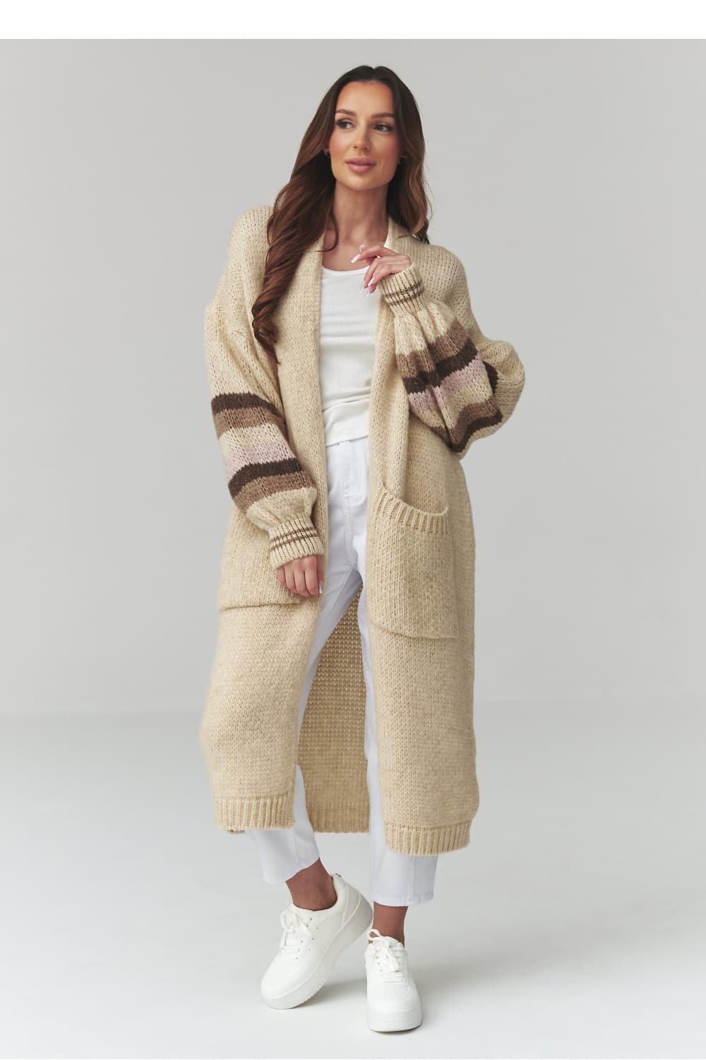 Cardigan model 226865 Makadamia - Miniatura 2