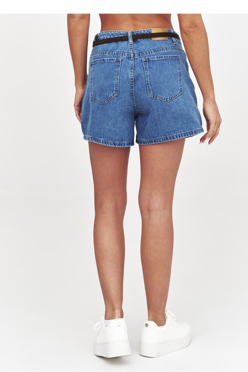 shorts in denim model 228292 Makadamia - Miniatura 5