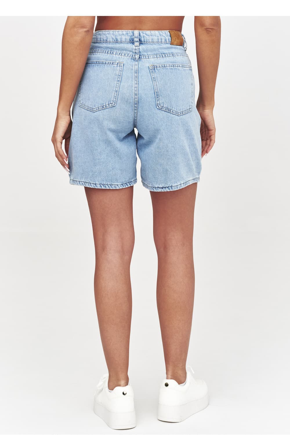 shorts in denim model 228315 Makadamia - Miniatura 5