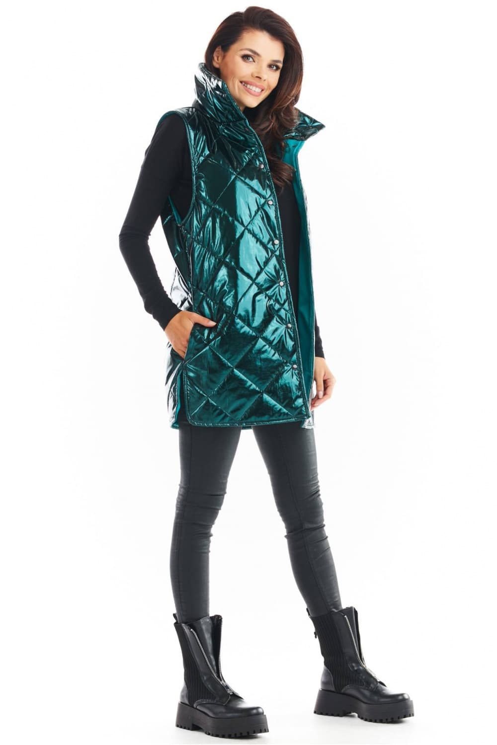 Gilet model 149797 awama - Miniatura 3
