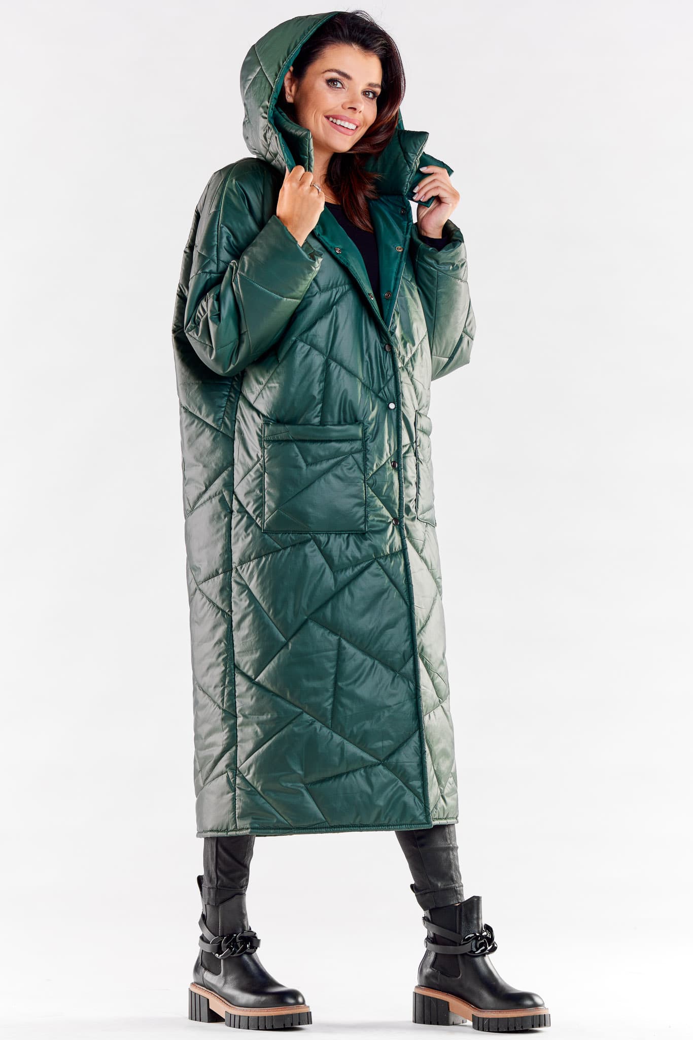 Cappotto model 173880 awama - Miniatura 2
