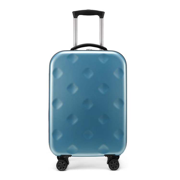 20 inch Foldable Portable Universal Wheel Trolley Luggage Suitcase, with Combination Lock(Blue)