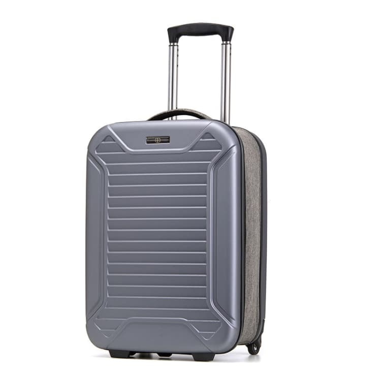 28 inch Foldable Portable Trolley Luggage Suitcase(Black)