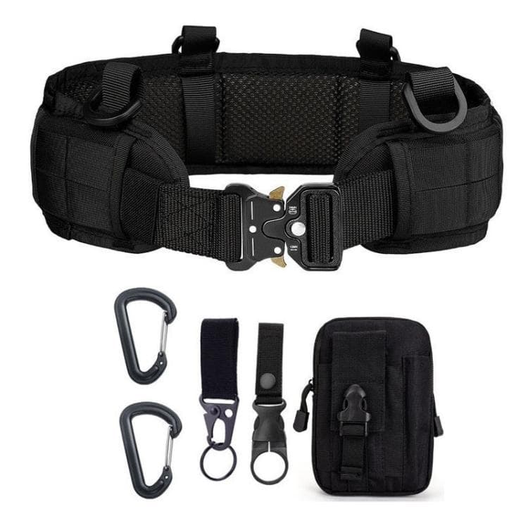 6pcs /Pack Sports Outdoor Multi-Functional Waist Bag(Black)