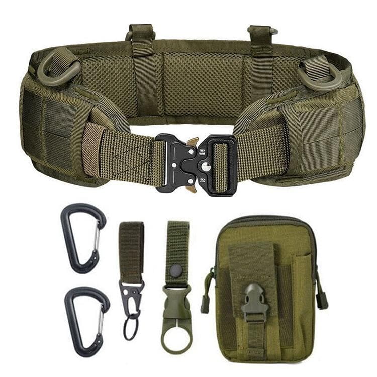 6pcs /Pack Sports Outdoor Multi-Functional Waist Bag(Green)