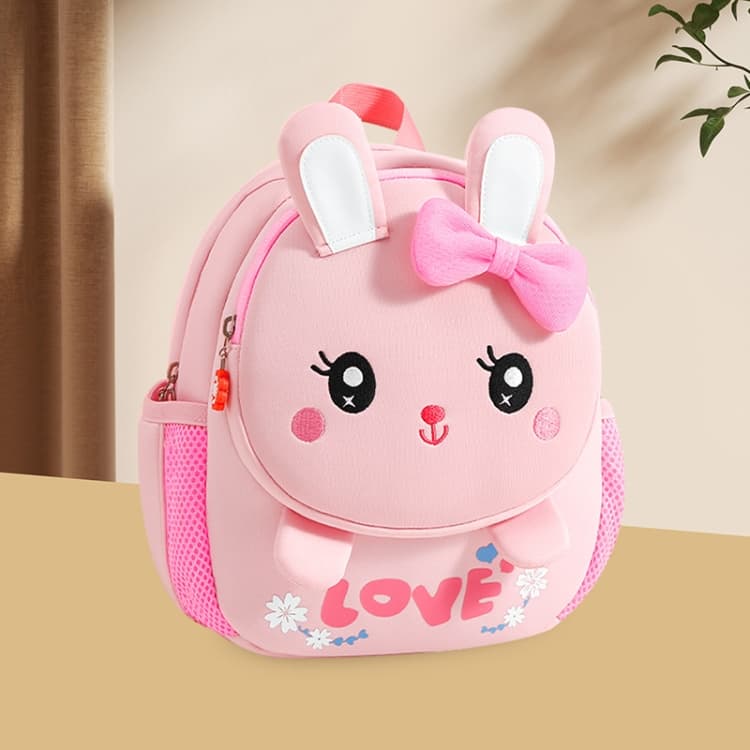 Children Cartoon Anti-Lost Large School Bag Backpack(Smart Rabbit)