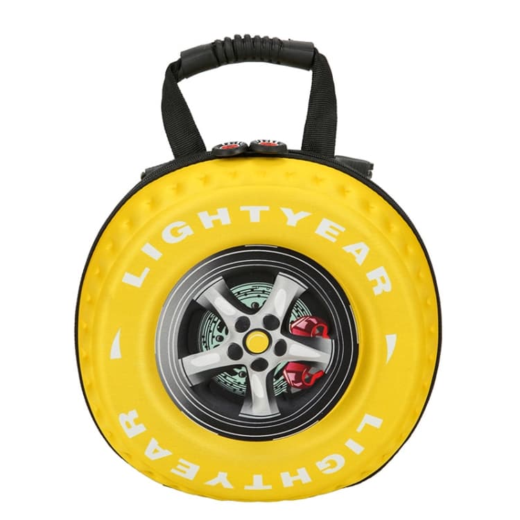 Children EVA Tire Shape Schoolbag Kindergarten Shoulder Bag(Yellow)