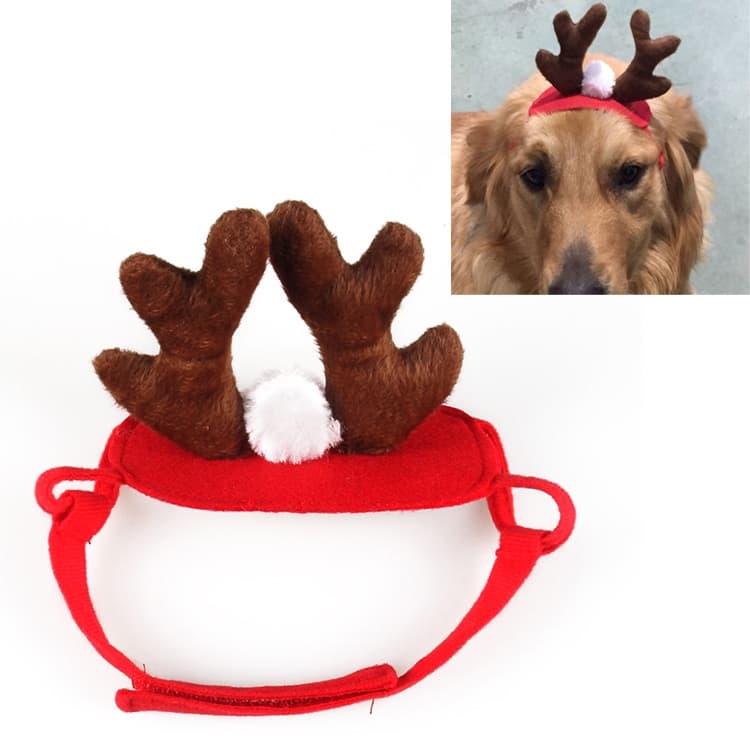 Christmas Ornaments Pet Antlers Headdress