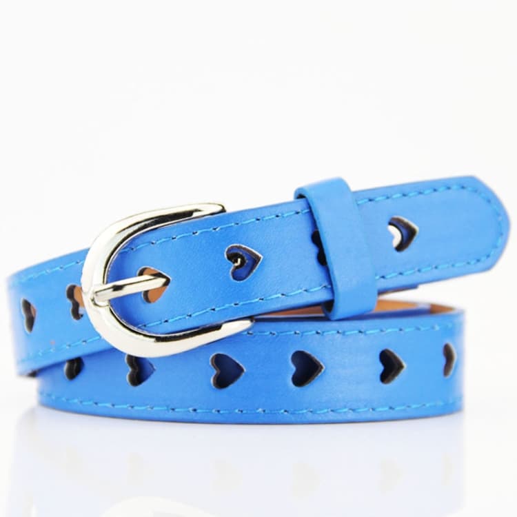 Dandali DC141 Women Pinching Belt Cutout Heart Belt, Length (cm): 95-115cm(Blue)