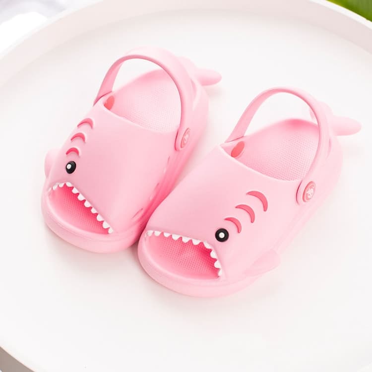 Ciabatte a forma di squalo con suola leggera in EVA antiscivolo per bambini