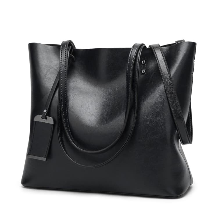 Fashion PU Leather Ladies HandBags Women Messenger Bags Crossbody Shoulder Bag(Black)