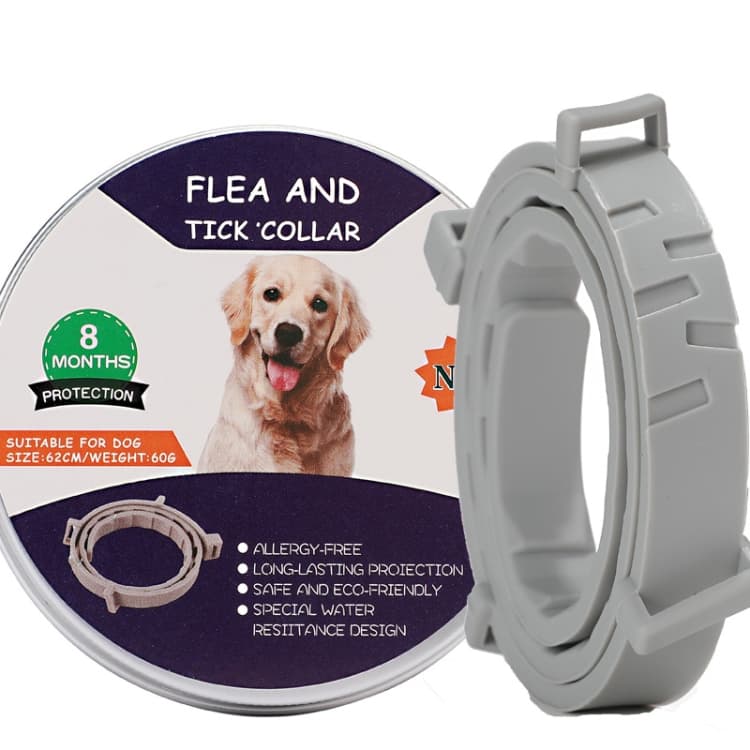 Collare antipulci e zecche per cani e gatti con custodia in alluminio