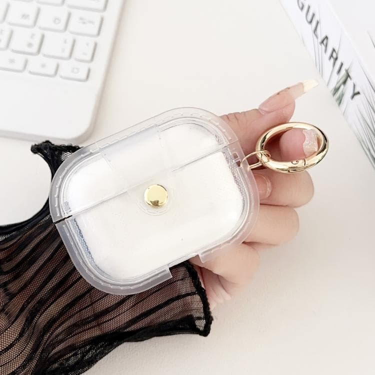 For AirPods Pro 3 Magnetic Clear Armor TPU TWS Earphone Cover(Tansparent)
