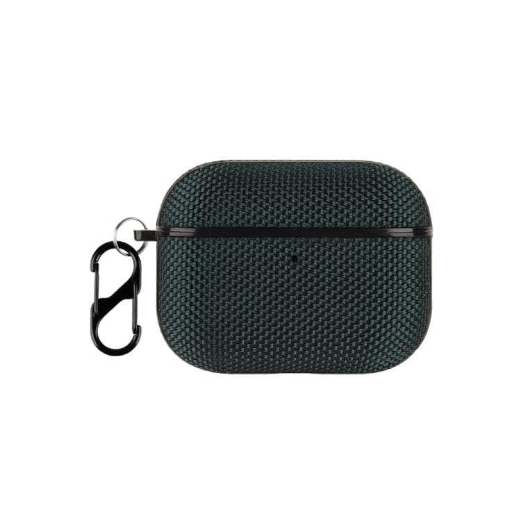 For AirPods Pro 3 Nylon Waterproof Wireless Earphone One-piece Case with Hook(Dark Green)