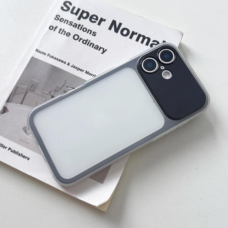 For iPhone 17 Large Window Precision Hole Skin Feel TPU Hybrid PC Phone Case(Black)