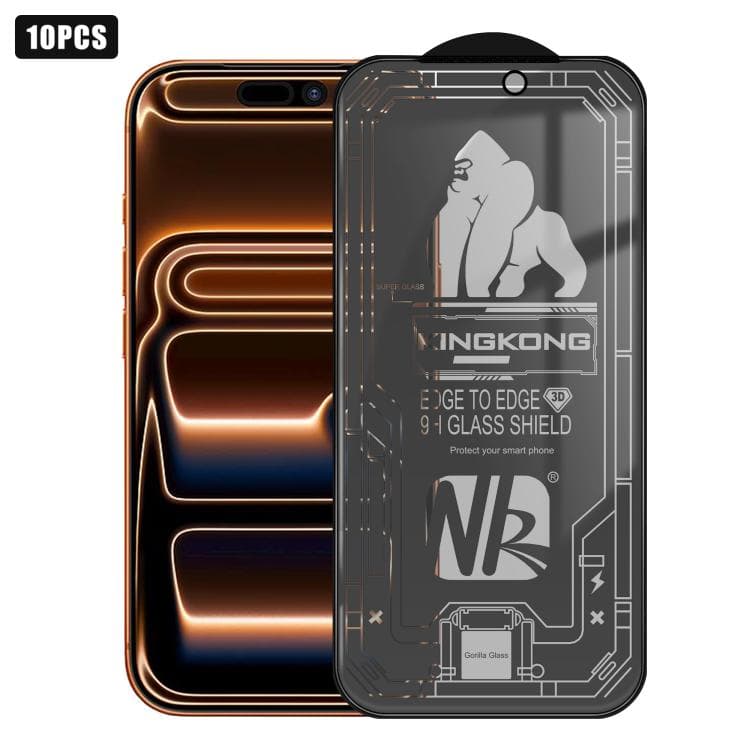 For iPhone 17 Pro Max 10pcs 3D Large Arc Edge Electroplated Explosion-Proof Scratch-Resistant Full-Screen 28-Degree Privacy Tempered Glass Film