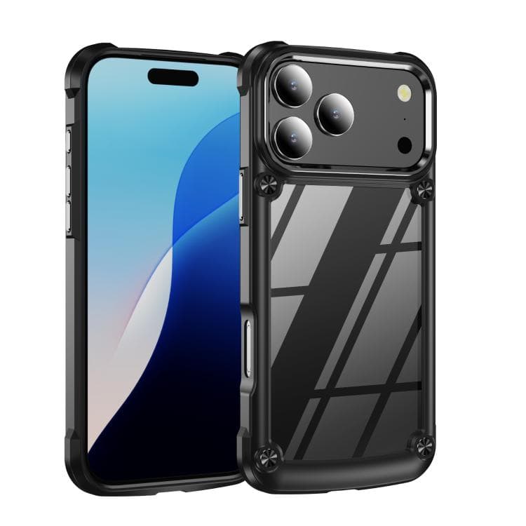For iPhone 17 Pro TPU + PC Lens Protection Phone Case(Black)