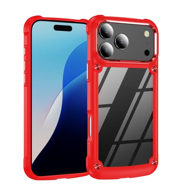 For iPhone 17 Pro TPU + PC Lens Protection Phone Case(Red)