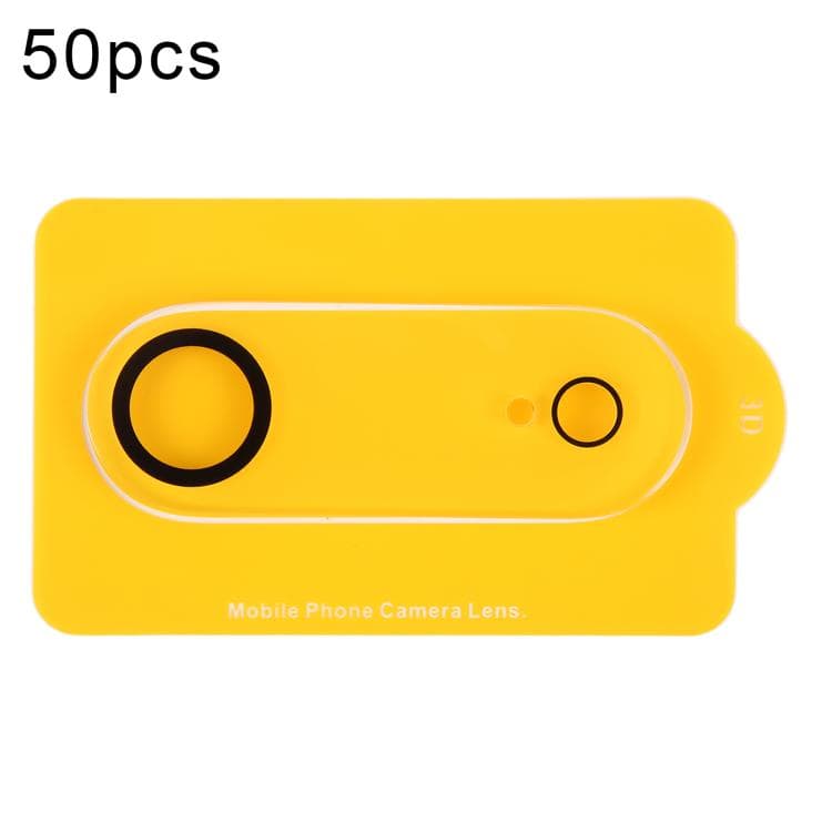 For iPhone Air 50pcs Silk Printed Large Arc Tempered Glass Back Camera Film