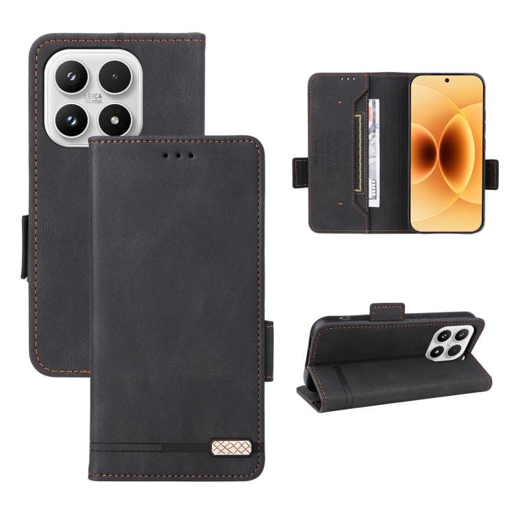 For Xiaomi 17 Magnetic Clasp Leather Phone Case(Black)