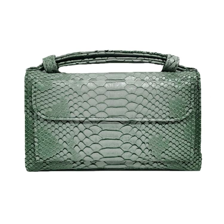 Genuine Leather Women Hand Bag Female Fashion Chain Shoulder Bag Luxury Designer Tote Messenger Bags(Cyan Gray)
