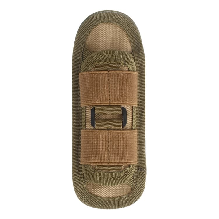 H-133 Outdoor 360 Degree Rotation Nylon Flashlights Sleeve Waist Bag(Khaki)