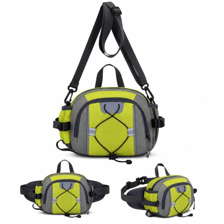 Large Capacity Sports Outdoor Hiking Waist Pack Multifunctional Waterproof Shoulder Bag(Green)