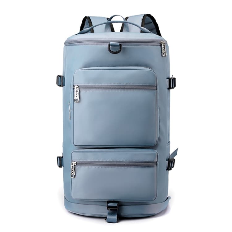 Large Capacity Waterproof Sports Training Handheld Gym Bag with Shoe Compartment(Fog Blue)