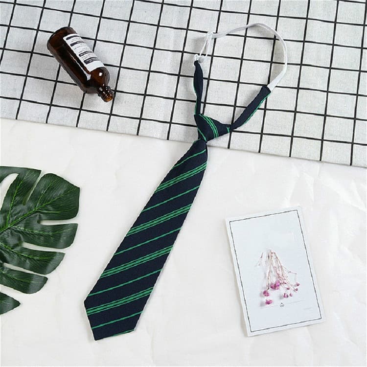 Accessorio per abbigliamento con motivo a strisce a reticolo in cotone, elastico, papillon (A1712 Verde)