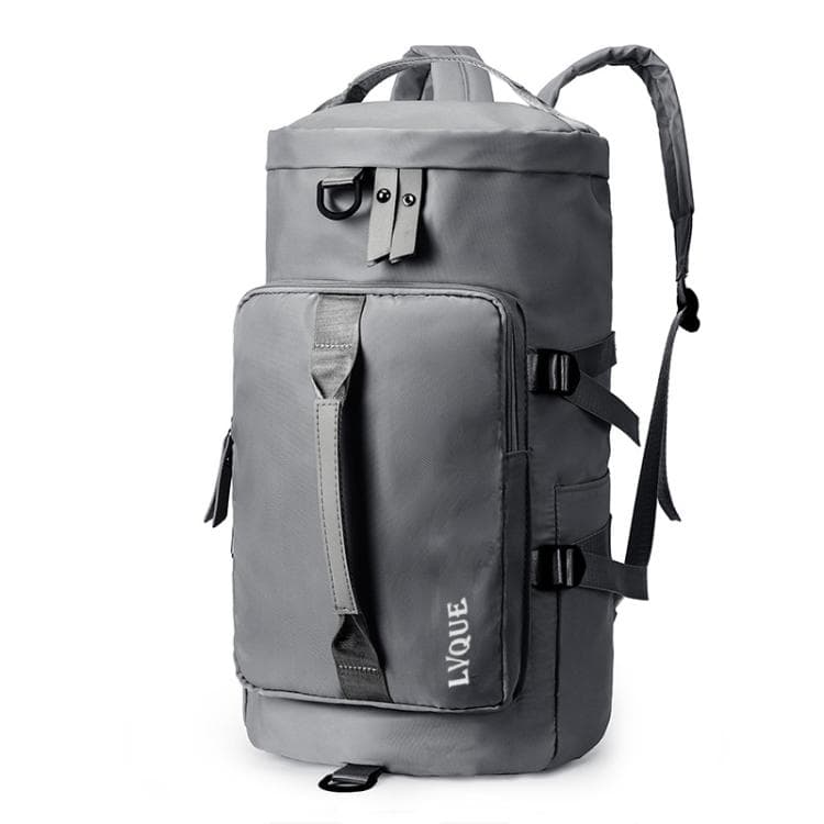 Multifunctional Travel Backpack Large Capacity Portable Drum Bag Sports Bag(Grey)