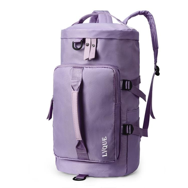Multifunctional Travel Backpack Large Capacity Portable Drum Bag Sports Bag(Purple)