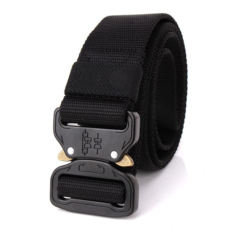 Nuova cintura di sicurezza esterna a sgancio rapido in nylon puro ad asciugatura rapida (Nero)