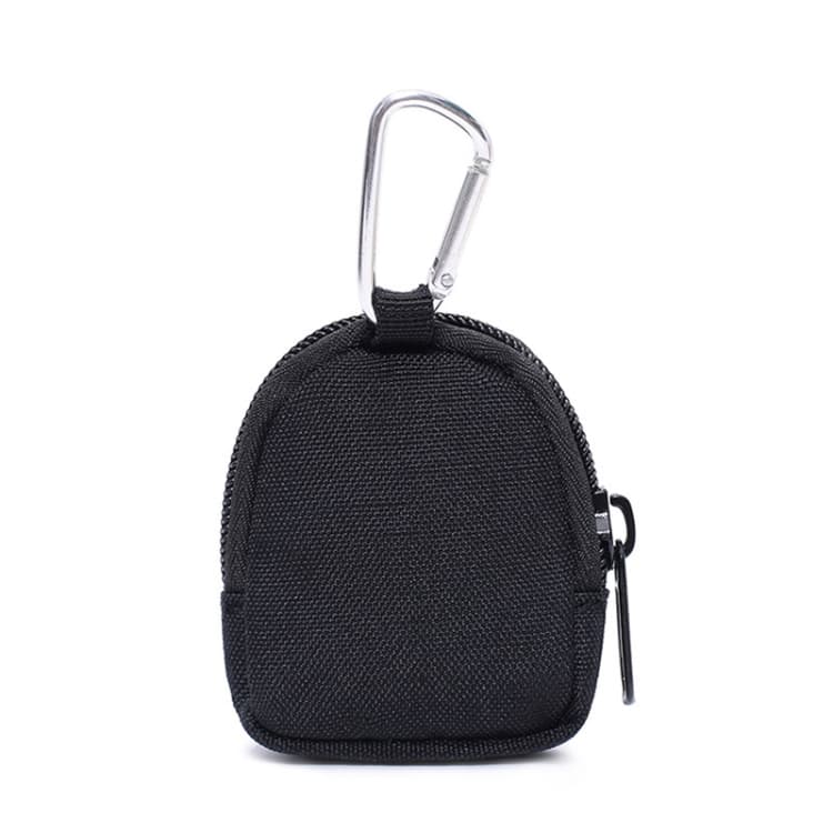 Outdoor Sports Portable Pet Snack Bag Round Type Wear-Resistant Small Money Bag(Black)