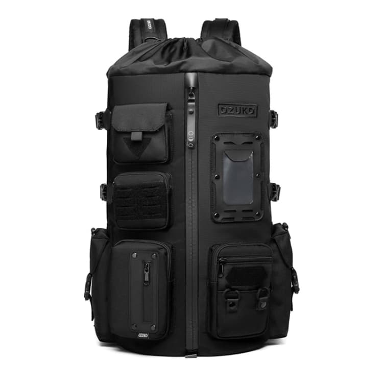 Ozuko 9573 Multifunctional Sports Basketball Backpack Outdoor Waterproof Men Backpack(Black)