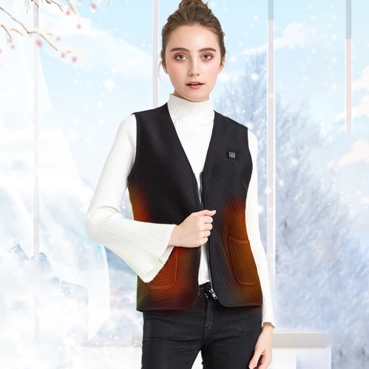 Plus Velvet Inside Men and Women Intelligent Charging Heating Vest Warm Clothes