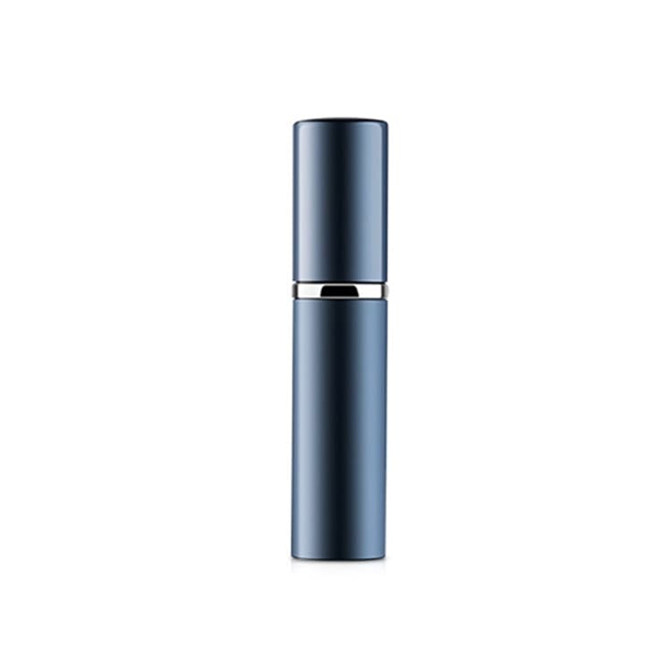 Portable Mini Refillable Glass Perfume Fine Mist Atomizers with Metallic Exterior, 5ml(Blue)