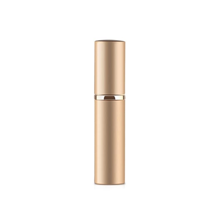 Portable Mini Refillable Glass Perfume Fine Mist Atomizers with Metallic Exterior, 5ml(Gold)