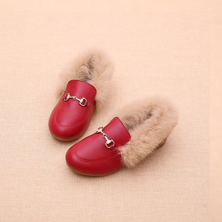 Scarpe Casual Calde in Pelle PU e Cashmere per Ragazze