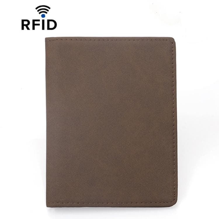 RFID Retro Driver License Card Holder ID Protection Card Wallet(Coffee)