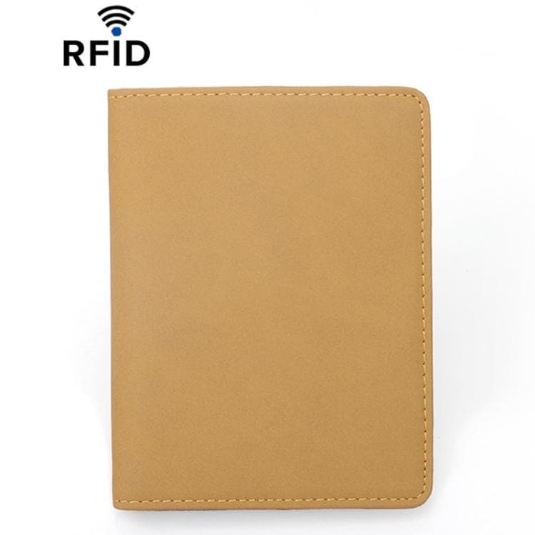 RFID Retro Driver License Card Holder ID Protection Card Wallet(Yellow)
