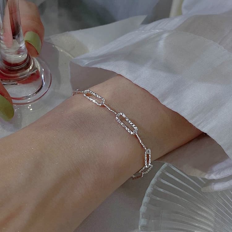 Sterling Silver Gypsophila Beanie Ladies Bracelet, Specification:SL0490