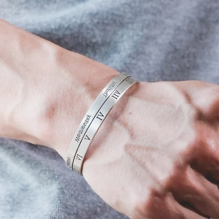 Sterling Silver Vintage Open Bracelet Hand Decoration, Specification:SL0162