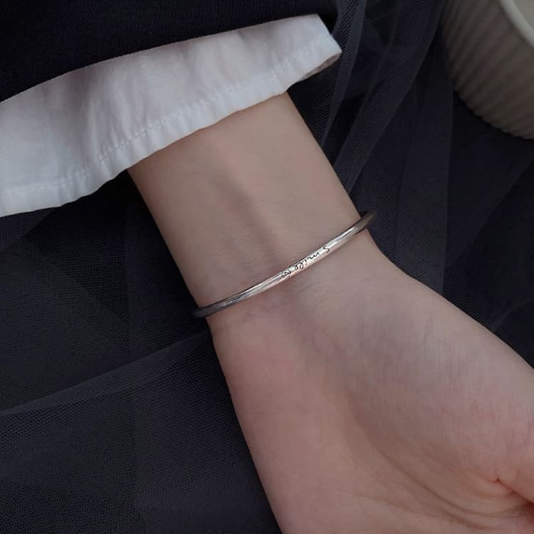 Sterling Silver Vintage Open Bracelet Hand Decoration, Specification:SL0204