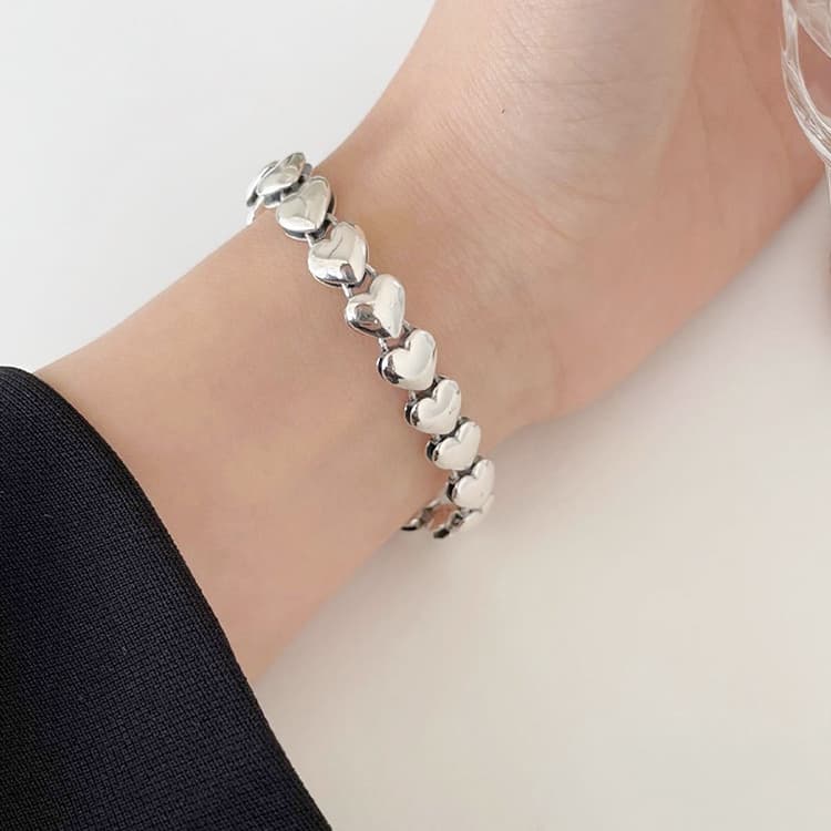 Sterling Silver Vintage Open Bracelet Hand Decoration, Specification:SL0460