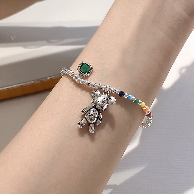 Sterling Silver Vintage Open Bracelet Hand Decoration, Specification:SL0662