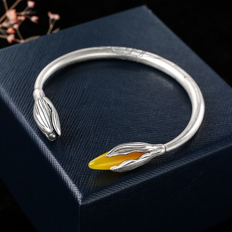 Sterling Silver Vintage Open Bracelet Hand Decoration, Specification:SL0680