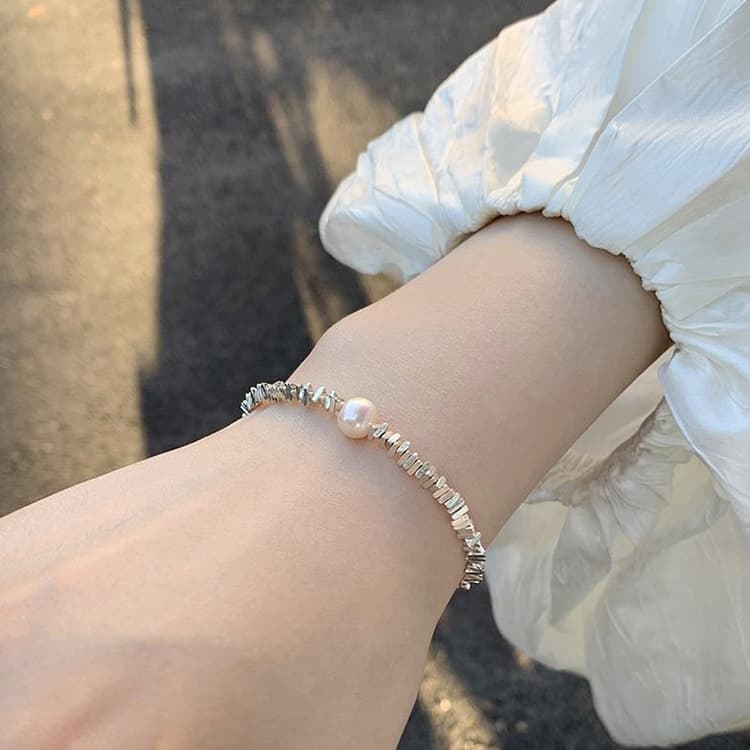 Sterling Silver Vintage Open Bracelet Hand Decoration, Specification:SL0737
