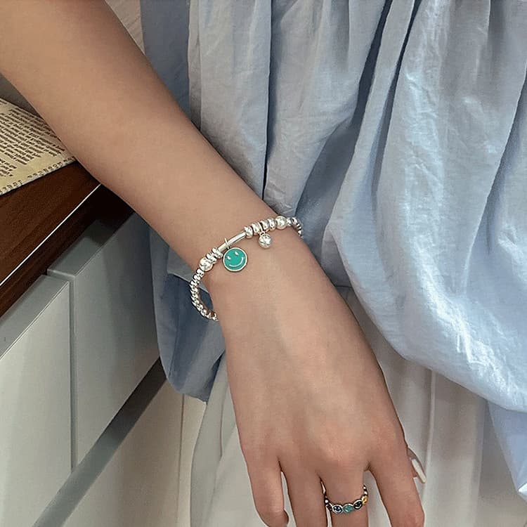 Sterling Silver Vintage Open Bracelet Hand Decoration, Specification:SL0748