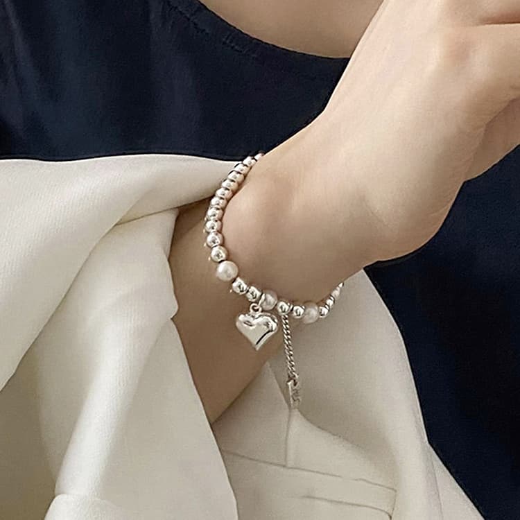 Sterling Silver Vintage Open Bracelet Hand Decoration, Specification:SL0762