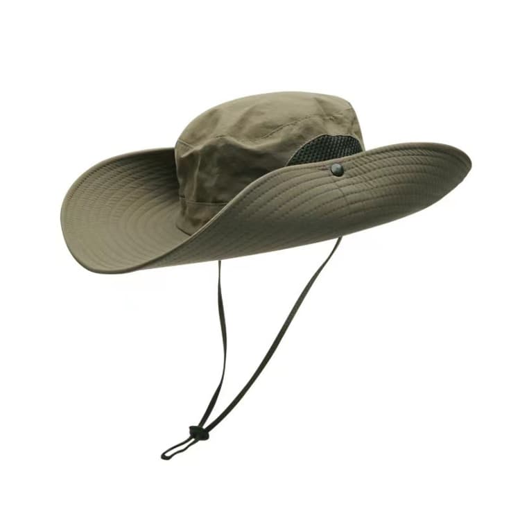 Super Wide Brim Bucket Hat Cowboy Cap Fishing Hat For Men & Women(Army Green)